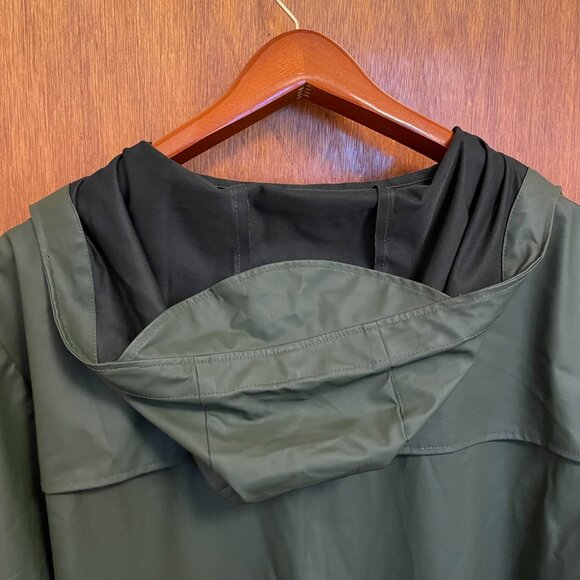 Rains Long Jacket in Green Unisex Size L/XL - Picture 6 of 13